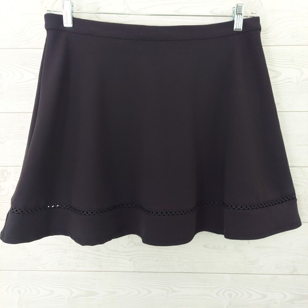 B. Darlin Black Skater Skirt Size 13/14 Mini Flare Skirt